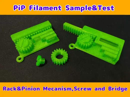 Rack&Pinion Filament Sample for Print-in-PlaceTest
