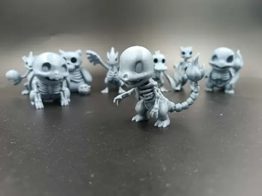 Charmander v2 Skeleton Pokemon Kawaii - Anime -Toy