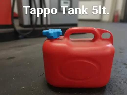 Tappo chiuso e forato per tanica benzina 5lt