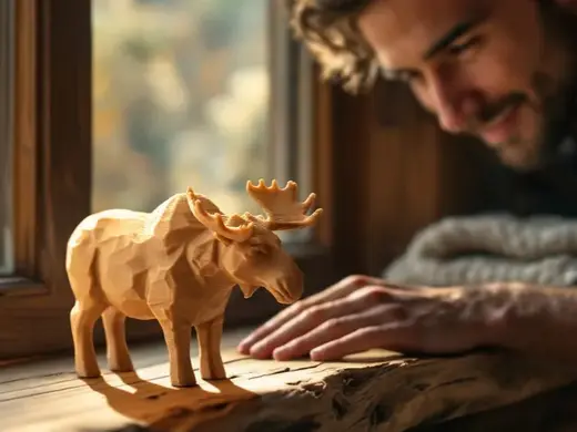 Majestic Moose Figurine