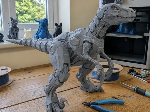 Mecha Velocirraptor Mecánico