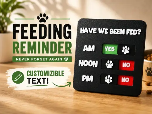 Triple Slider - Cat & Dog Feeding Reminder