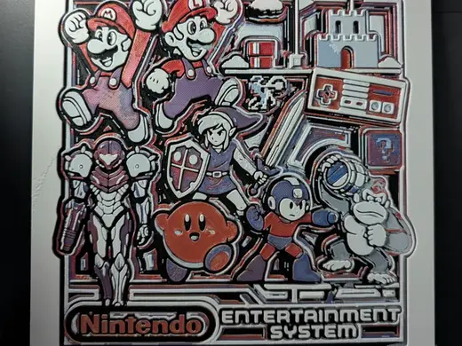 HueForge Montage of Nintendo Entertainment System