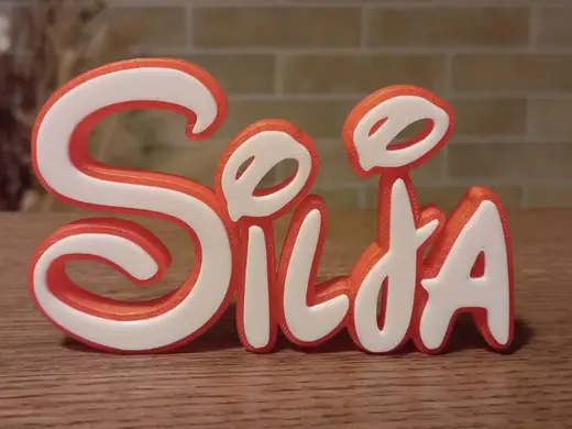 Disney Name Sign Silja Kid Room Wall Decor Tag
