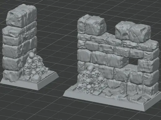 HeroQuest wallS - Single and Double wall + details