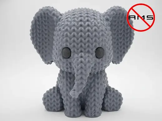Knitted Elephant / NO AMS