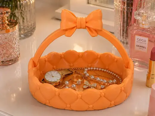 Peach Bow Jewelry
