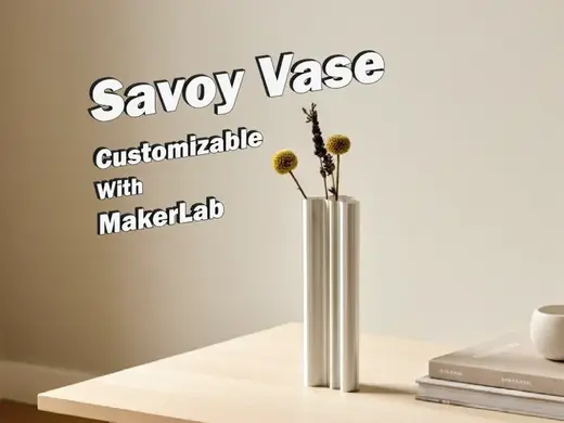 Savoy Vase - Customizable in MakerLab