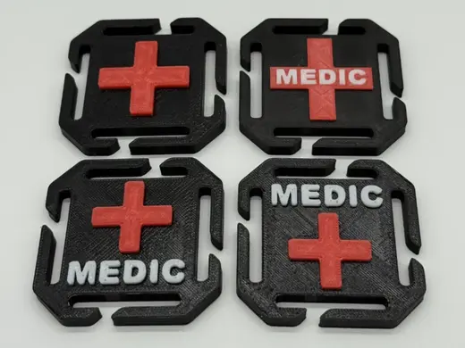 Système de fixation MOLLE Insigne MEDECIN