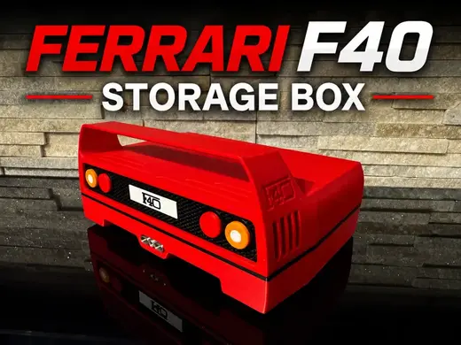 Ferarri F40 Storage Box Container Toys Fun Cars