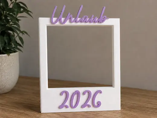Polaroid Rahmen Urlaub 2026