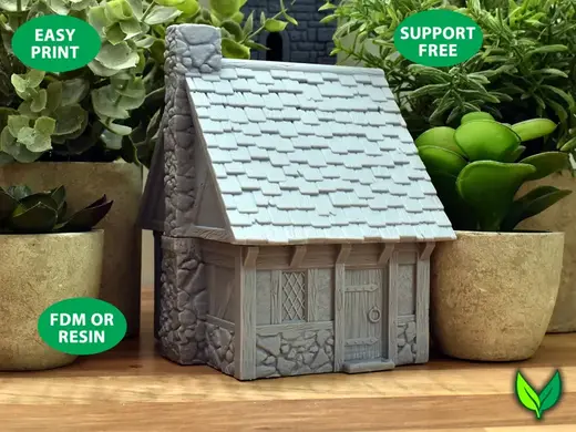 28mm Medieval Fantasy House "Dickens Den"