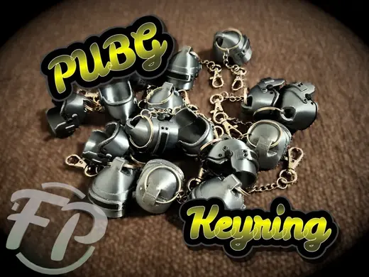 PUBG–Inspired Level 3 Helmet Keychain