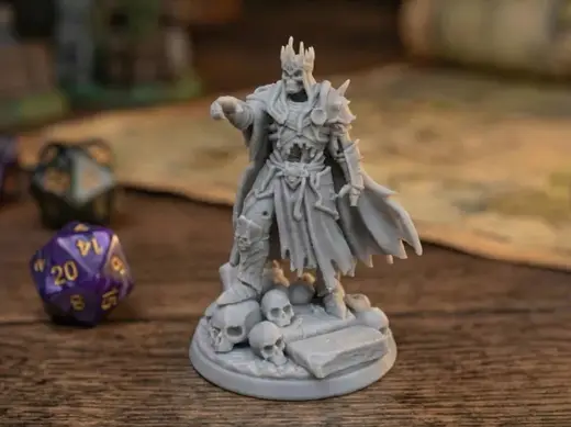 The Lich King - Undead Boss Miniature (32mm Scale)