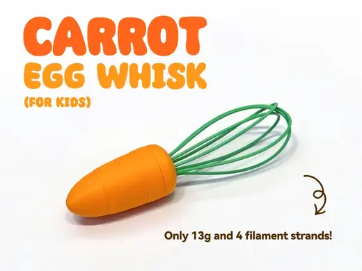 Carrot Whisk - Minimalist Toy