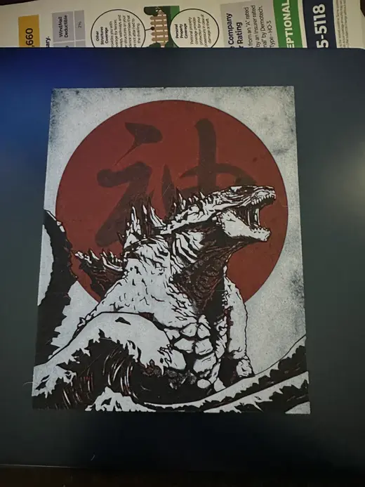 Godzilla Red Sun Hue Forge