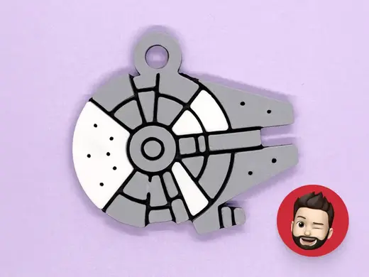 Star Wars Millennium Falcon keychain
