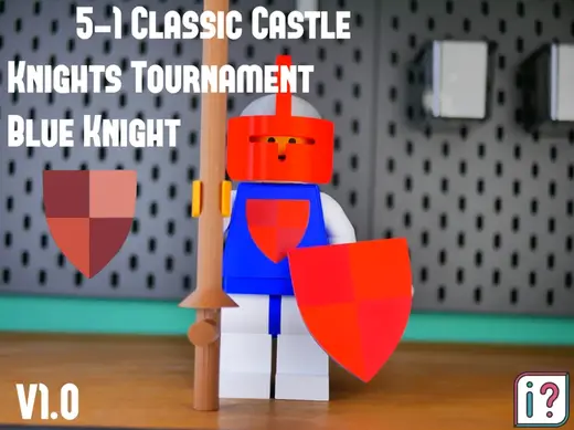 5-1 Classic Castle Knights Tournament Blue Knight