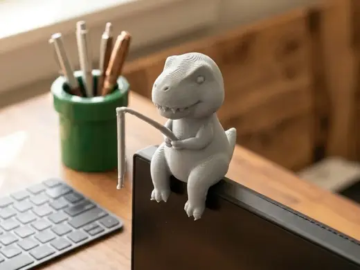 Sitting T-Rex Monitor Buddy