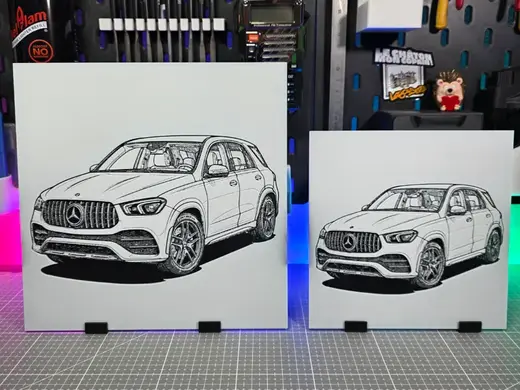 Mercedes GLE - Hueforge - 3 Colors