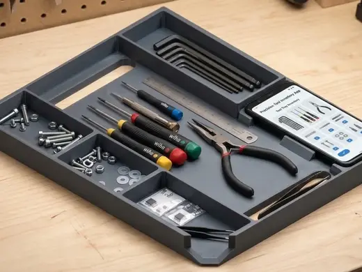 tool tray + phone holder