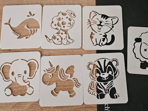 Montessori Template for Kids Stencils animal 3