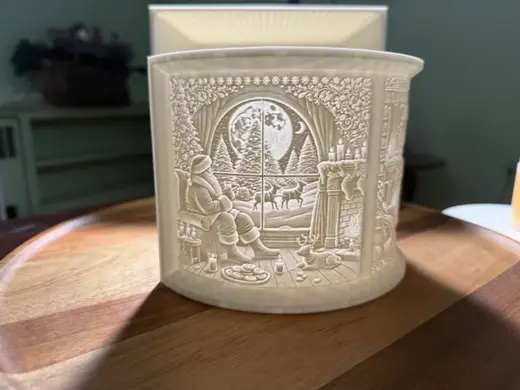 Cozy Christmas Scenes, Santa, Reindeer, Christmas