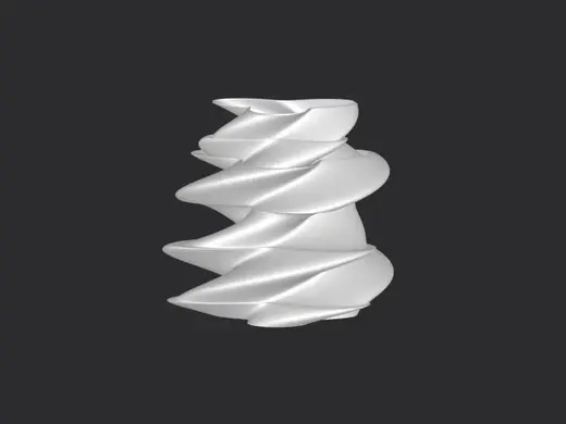 Vase with a twist