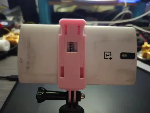 Phone holder using GOpro connect