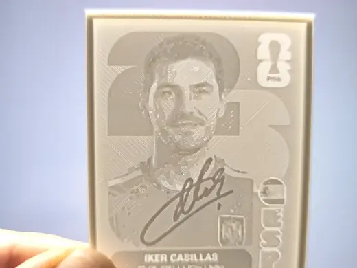 Cromo en 3D de Iker Casillas (Album Panini 2026)