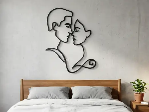 Wall Art Lovers Kiss – Decorazione da Parete