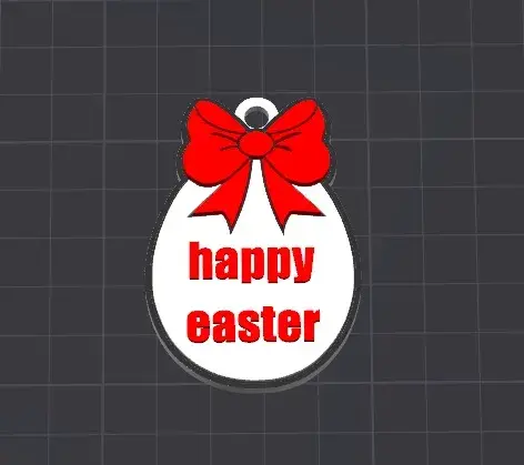 easter egg keychain / necklace charm
