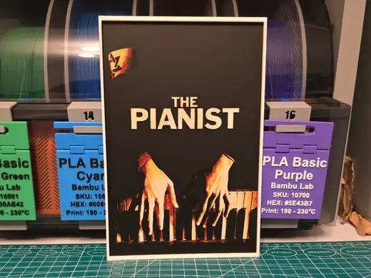 The Pianist Movie Poster - Hueforge Art
