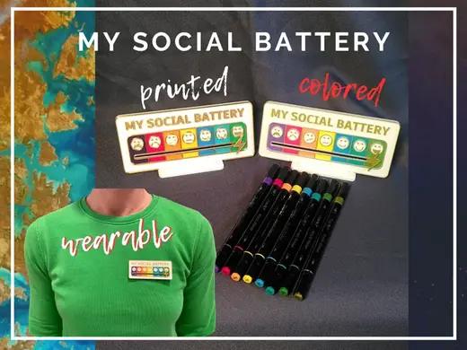 My Social Battery - AMS/Single Color + Wearable