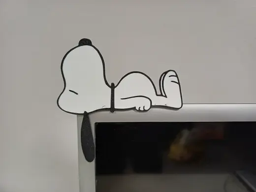 Snoopy on monitor with stand #2