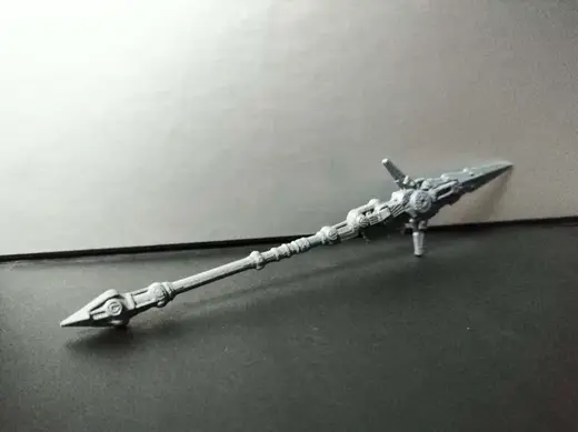 Science Fiction Mecha-style Spear for Figurines