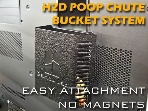 H2D POOP BUCKET SYSTEM (NO MAGNETS, MODULAR)