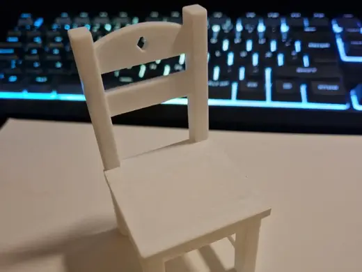 Rustic Miniature Chair – Diorama Furniture