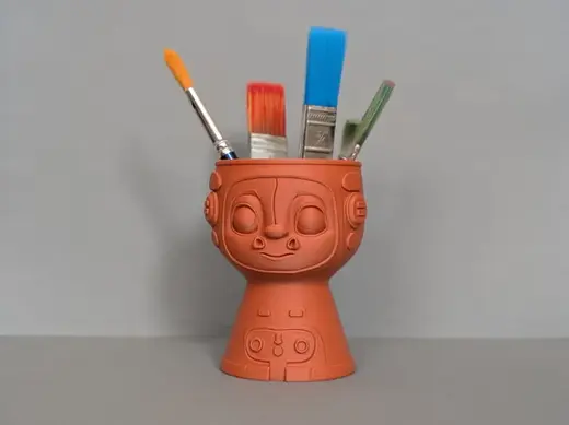 Character Brush Holder / Decorative Desk Container