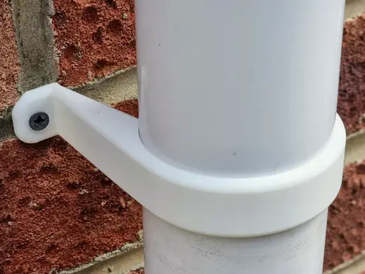 Downpipe Clip 68mm 50mm. Drainpipe FloPlast Round