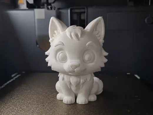 Chibi Baby Wolf – Cute Mini Wolf Pup Figure
