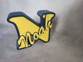 Piggy bank Letter N