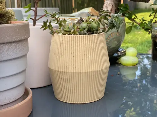 Lil striped plant pot