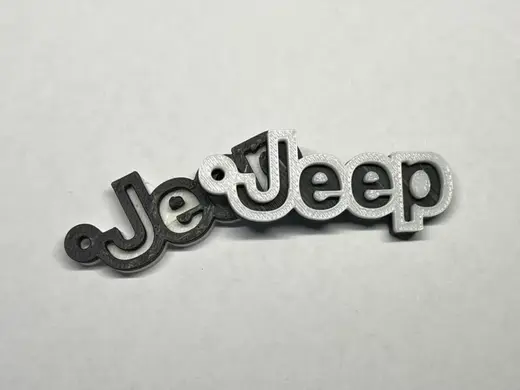 JEEP Keychain Dual Color NO AMS Needed