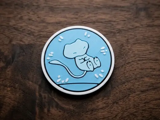 Pokémon Bubble Mew TCG Coin & Keychain