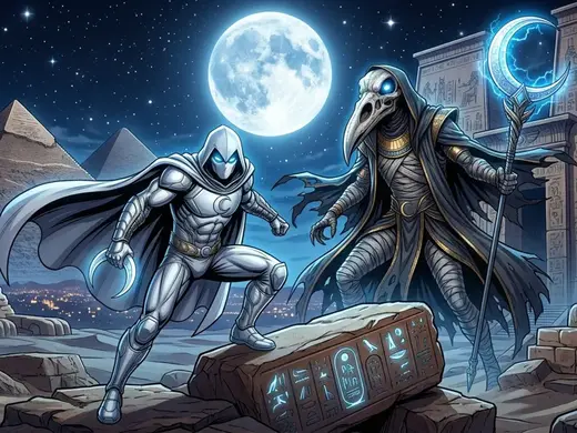 Moon Knight & Khonshu "Egyptian Night" 3D HUEFORGE
