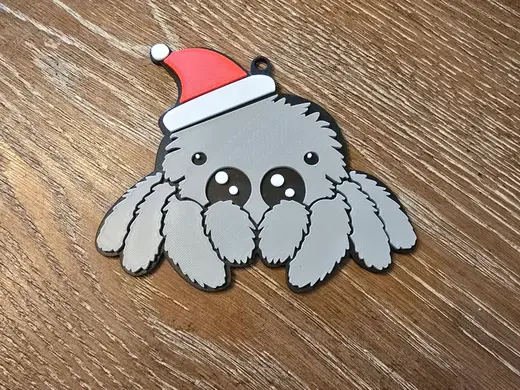 Jumping Spider Christmas Ornament