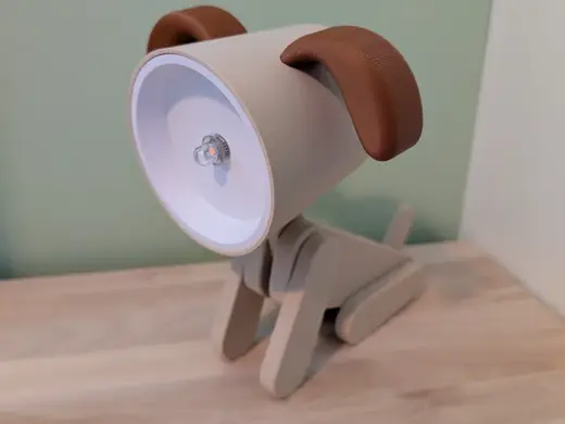 Articulating Dog Lamp - Cozy Aesthetic
