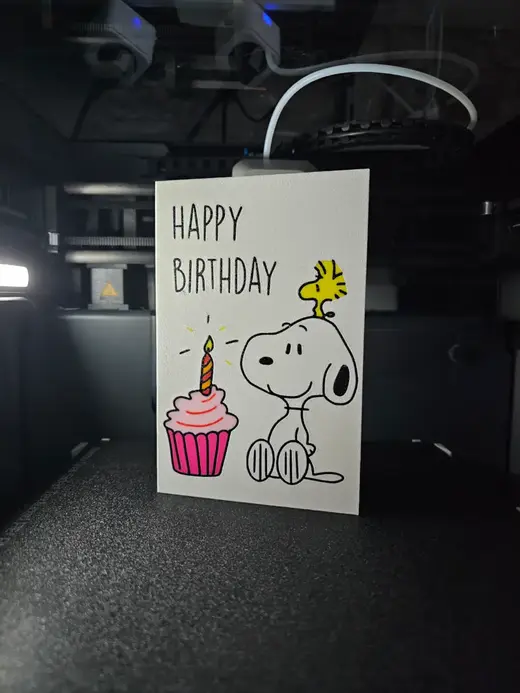 Happy Birthday card Snoopy