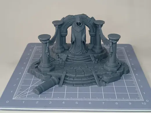 Miniature Silent Monk Temple in ruins